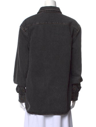 A.P.C. Long Sleeve Button-Up Top