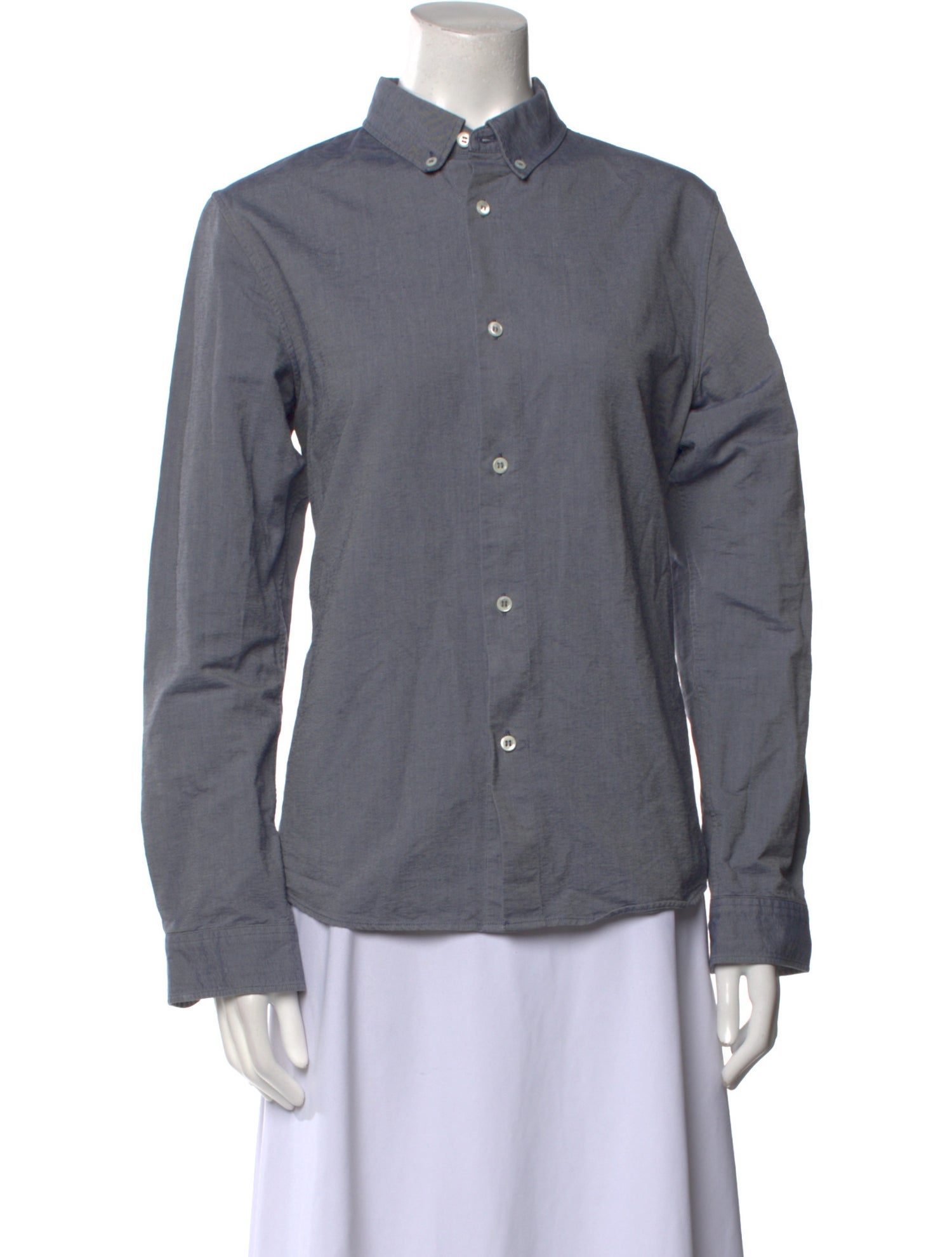 A.P.C. Long Sleeve Button-Up Top