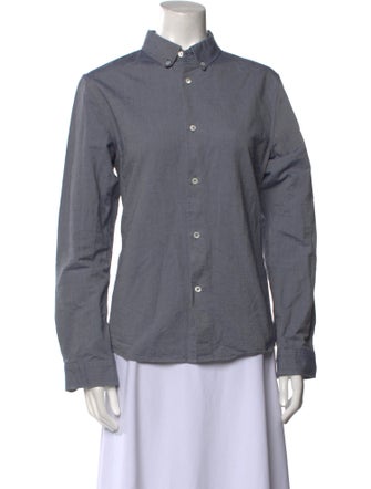 A.P.C. Long Sleeve Button-Up Top