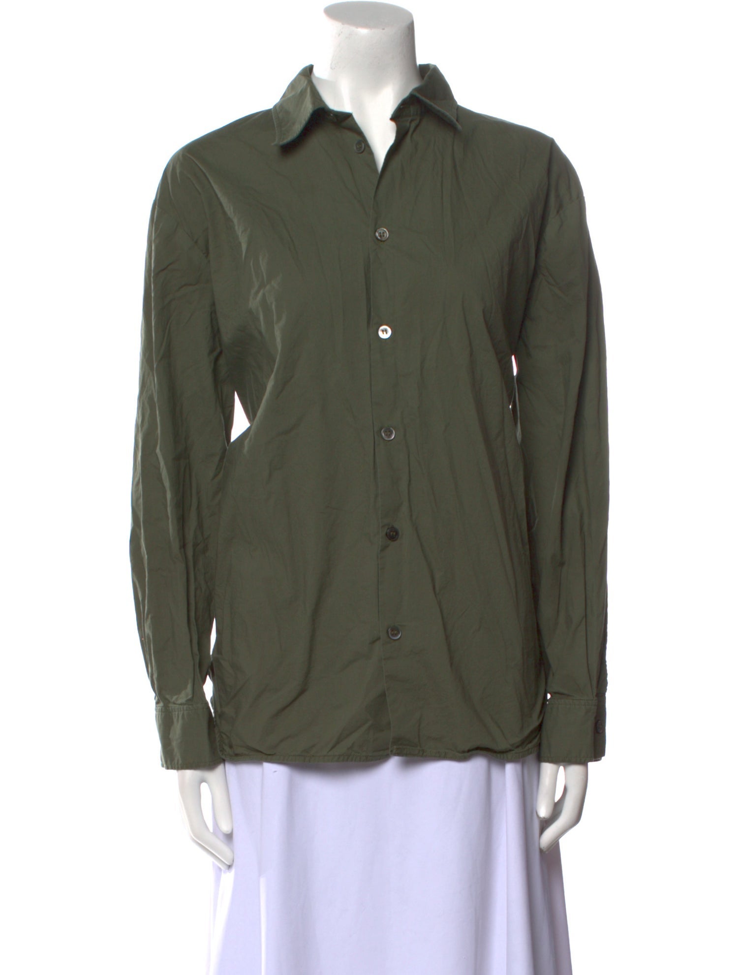 A.P.C. Long Sleeve Button-Up Top
