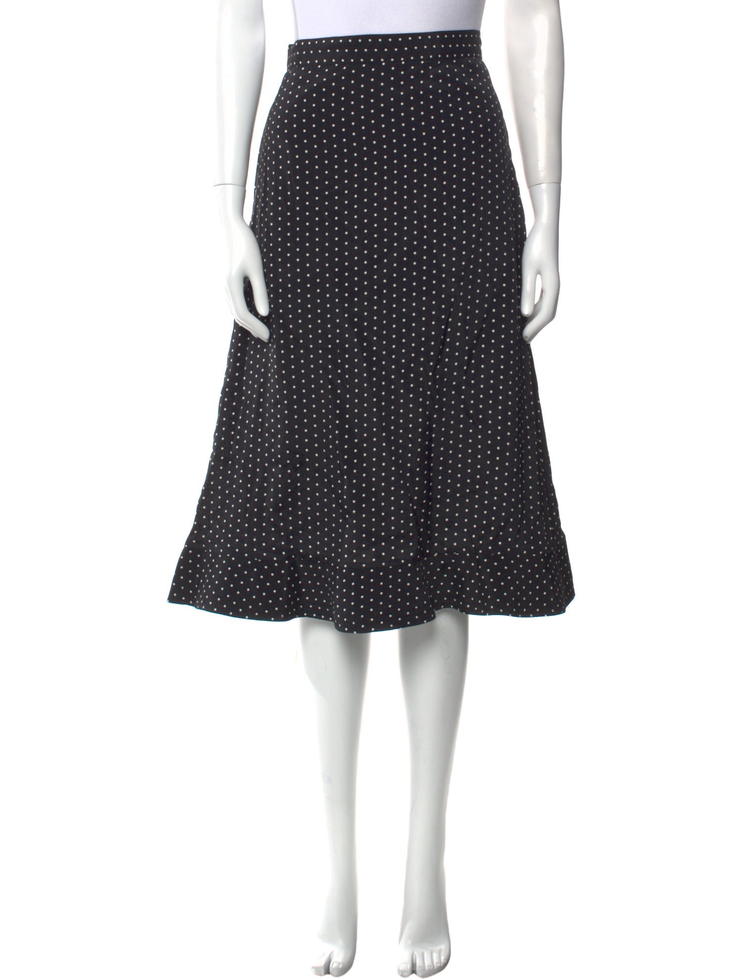 A.P.C. Satin Knee-Length Skirt w/ Tags