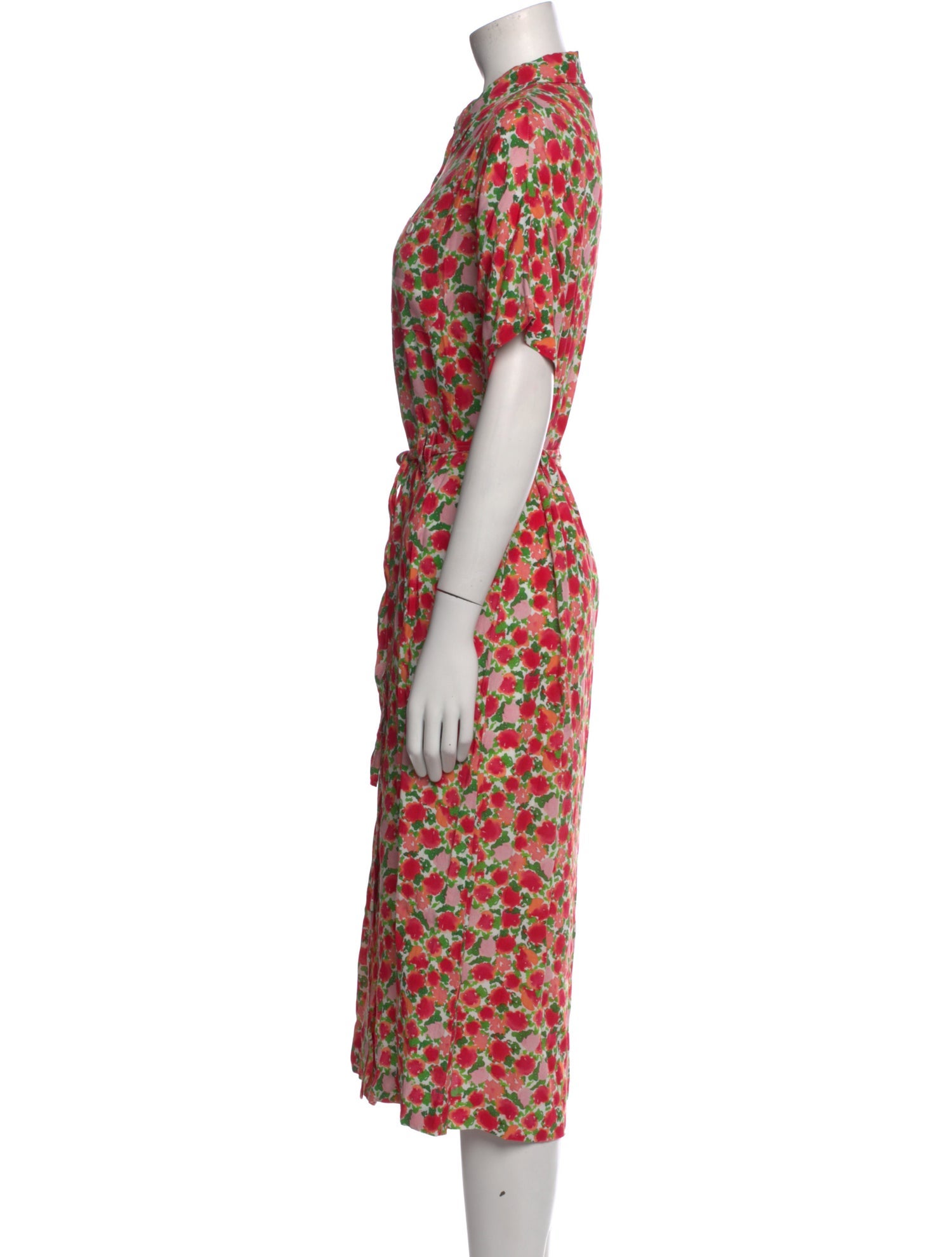 A.P.C. Floral Print Midi Length Dress
