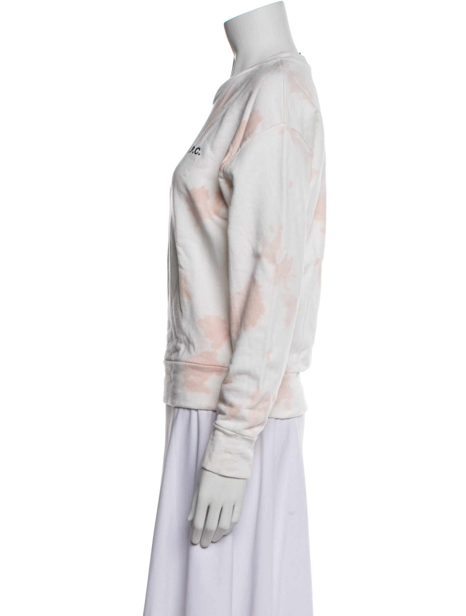 A.P.C. Tie-Dye Print Crew Neck Sweatshirt