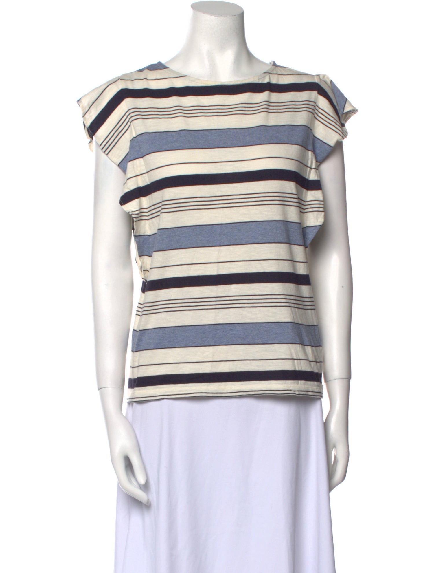 A.P.C. Striped Crew Neck Top
