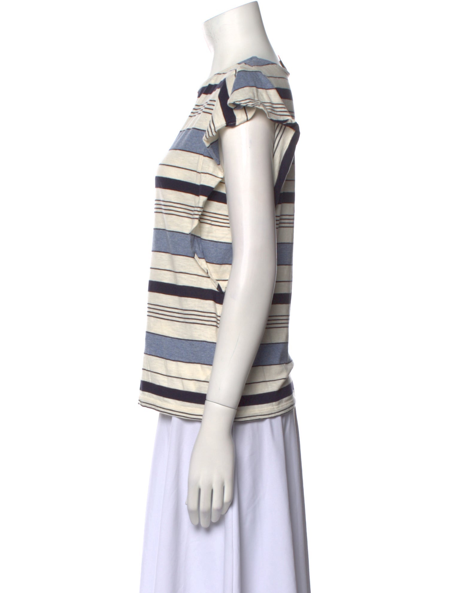 A.P.C. Striped Crew Neck Top