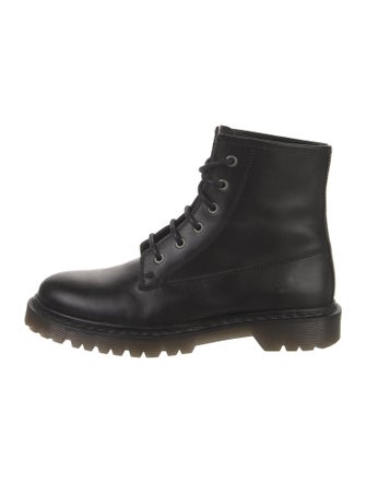 A.P.C. Leather Combat Boots