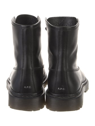 A.P.C. Leather Combat Boots