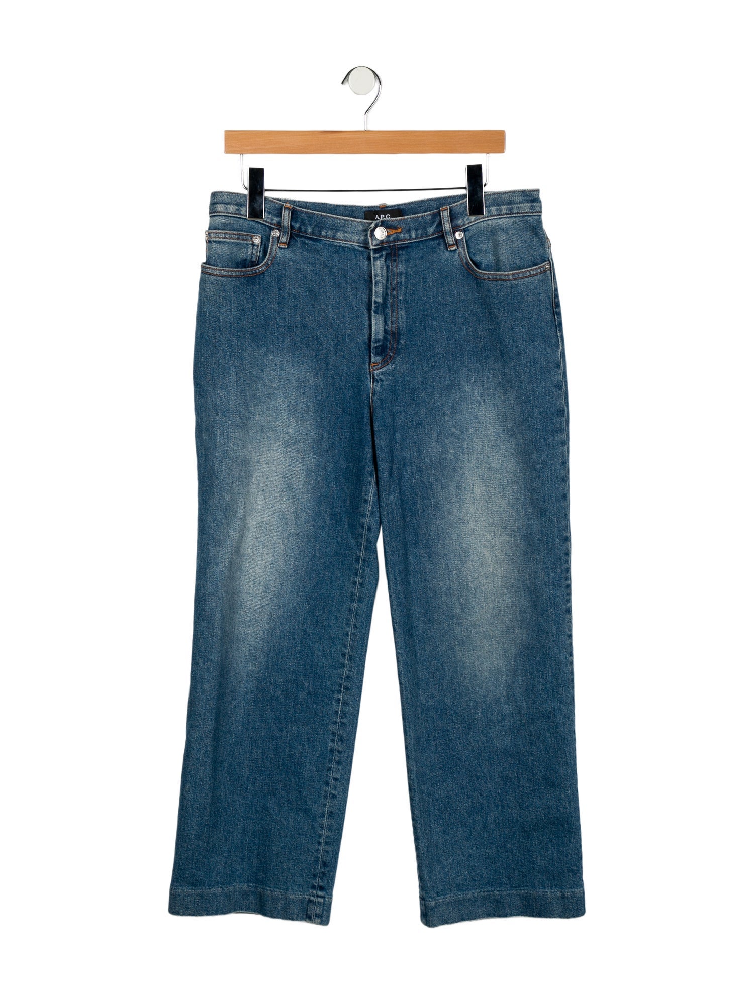 A.P.C. Mid-Rise Wide Leg Jeans
