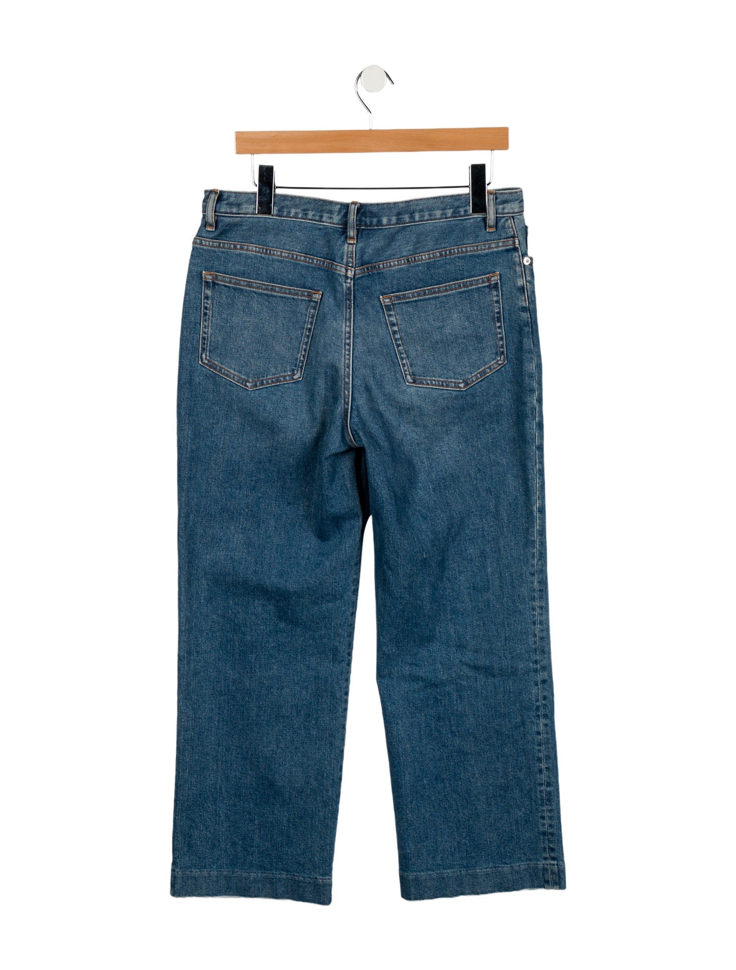 A.P.C. Mid-Rise Wide Leg Jeans