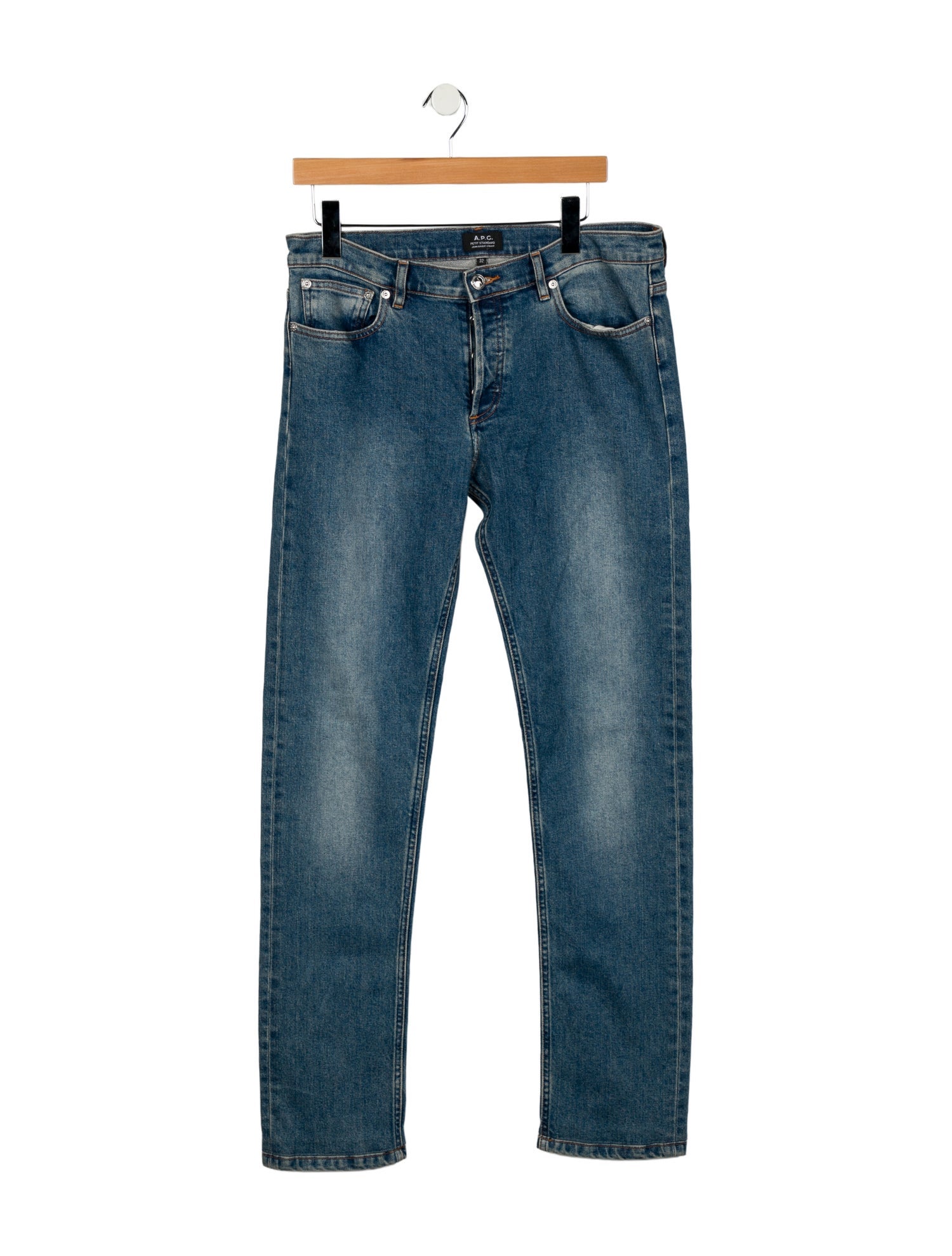 A.P.C. Mid-Rise Straight Leg Jeans