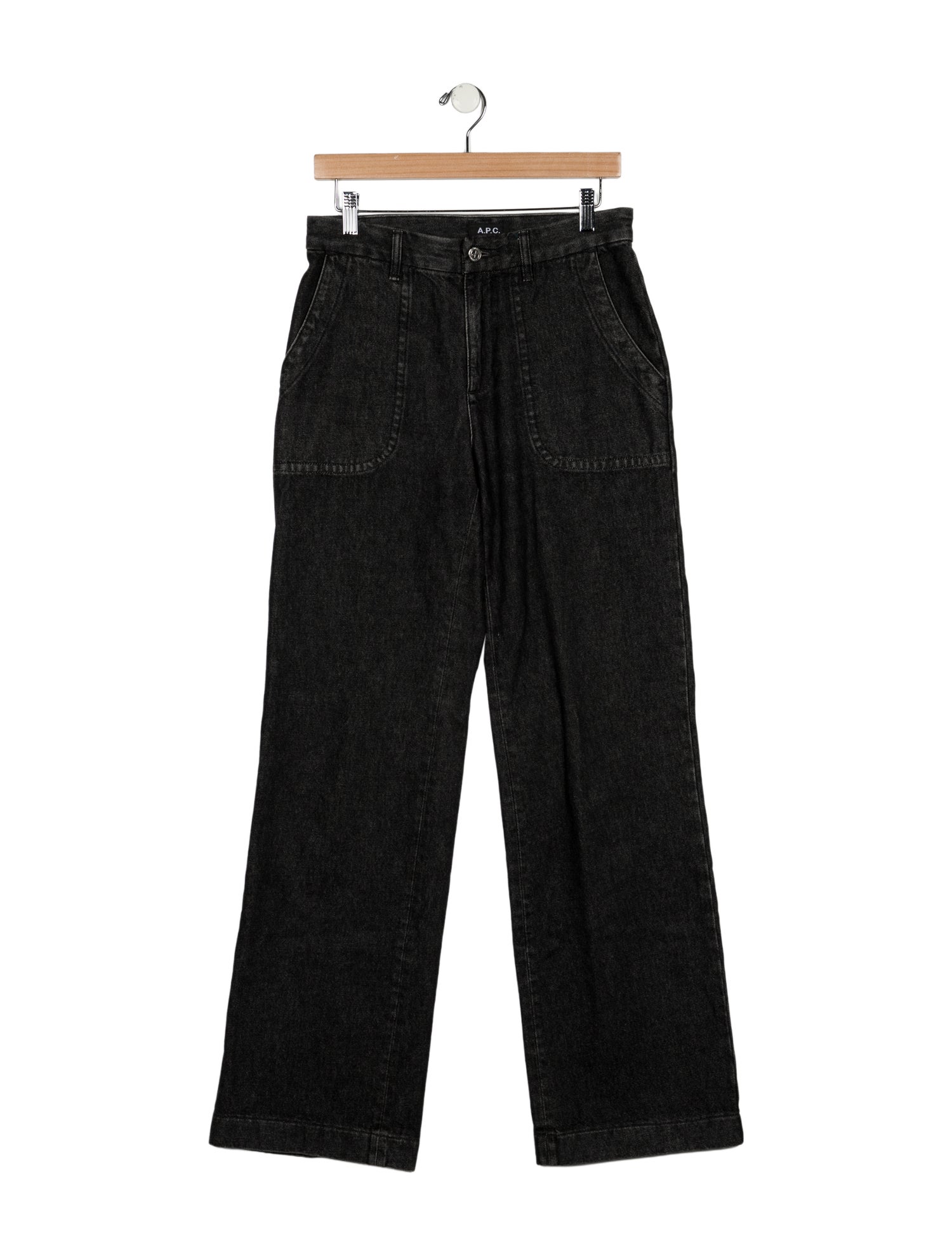 A.P.C. Mid-Rise Wide Leg Jeans