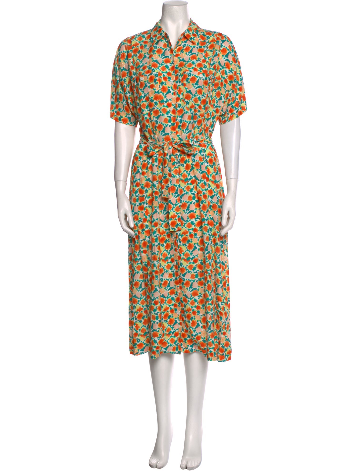 A.P.C. Floral Print Long Dress