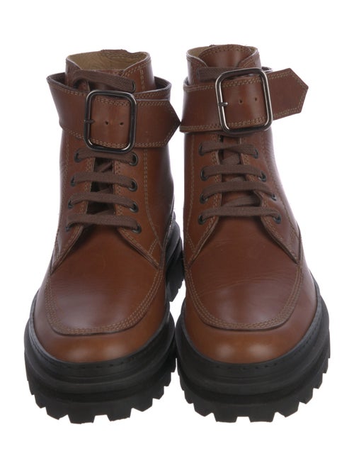 A.P.C. Leather Combat Boots