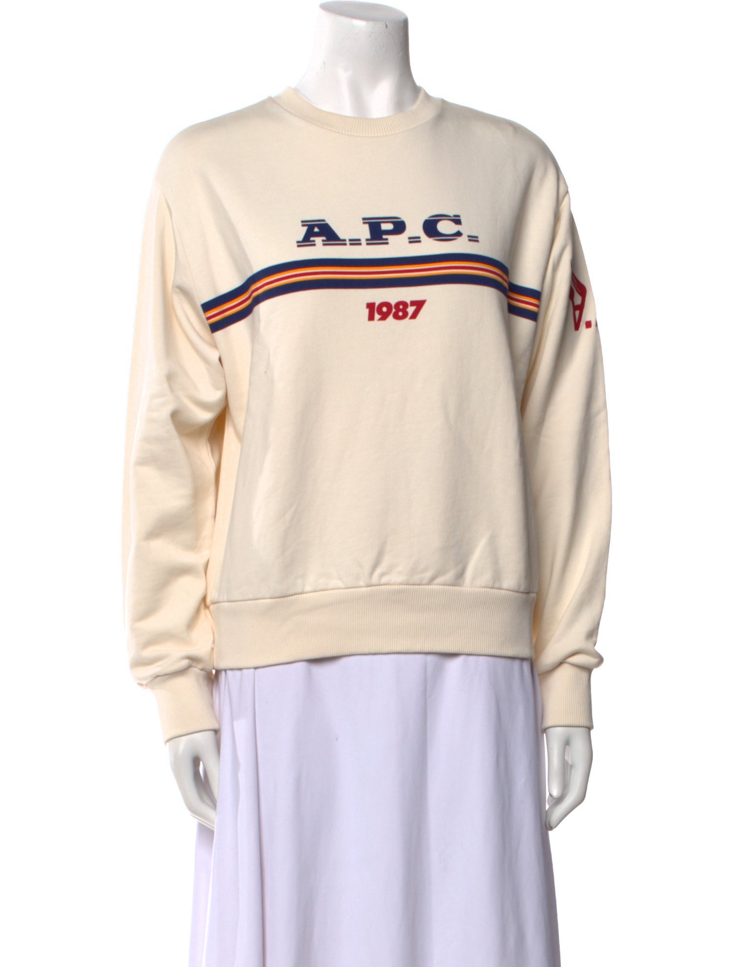 A.P.C. Graphic Print Crew Neck Sweatshirt