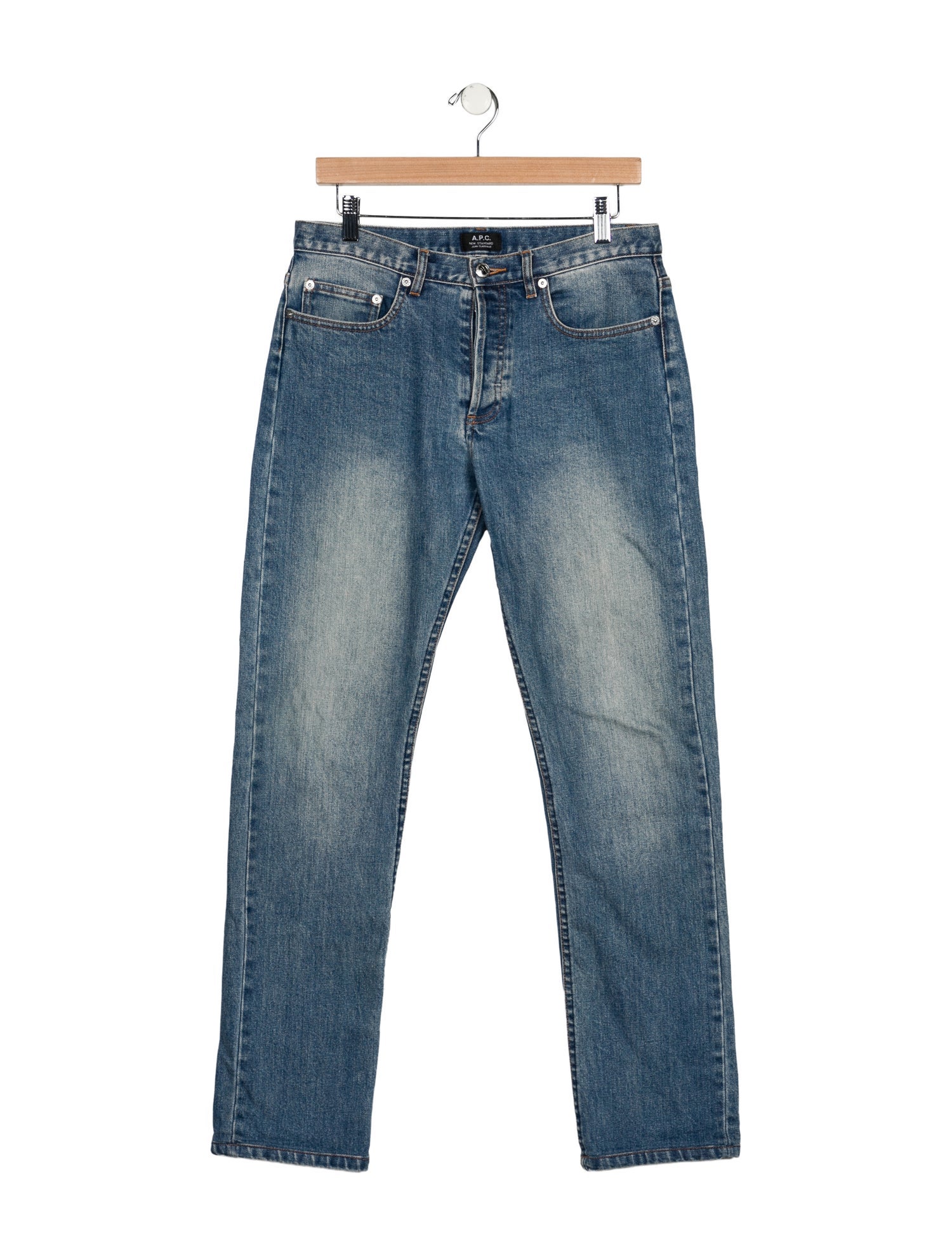 A.P.C. Mid-Rise Wide Leg Jeans