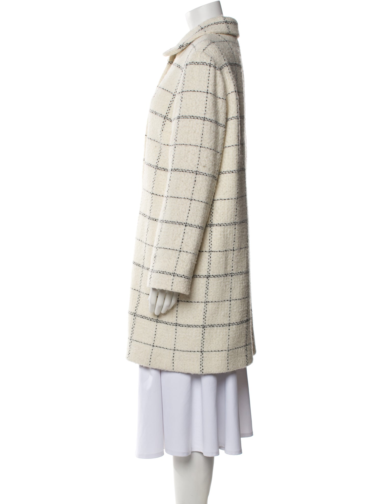A.P.C. Wool Plaid Print Coat
