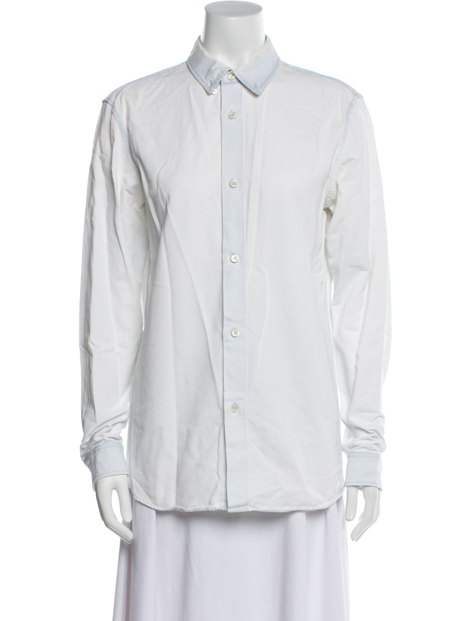 A.P.C. Long Sleeve Button-Up Top