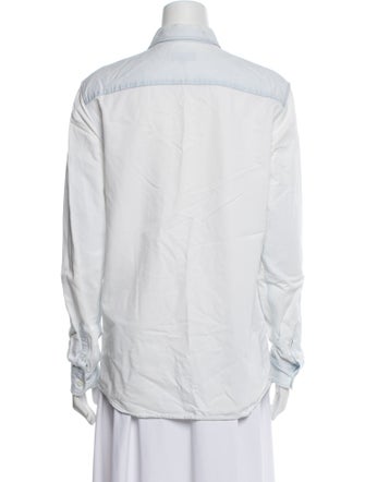 A.P.C. Long Sleeve Button-Up Top
