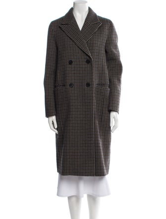 A.P.C. Wool Plaid Print Coat