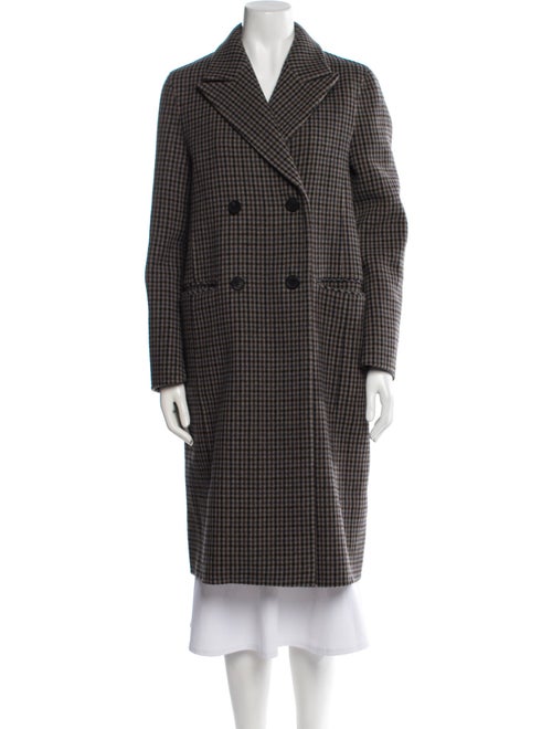 A.P.C. Wool Plaid Print Coat