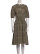 A.P.C. Animal Print Midi Length Dress