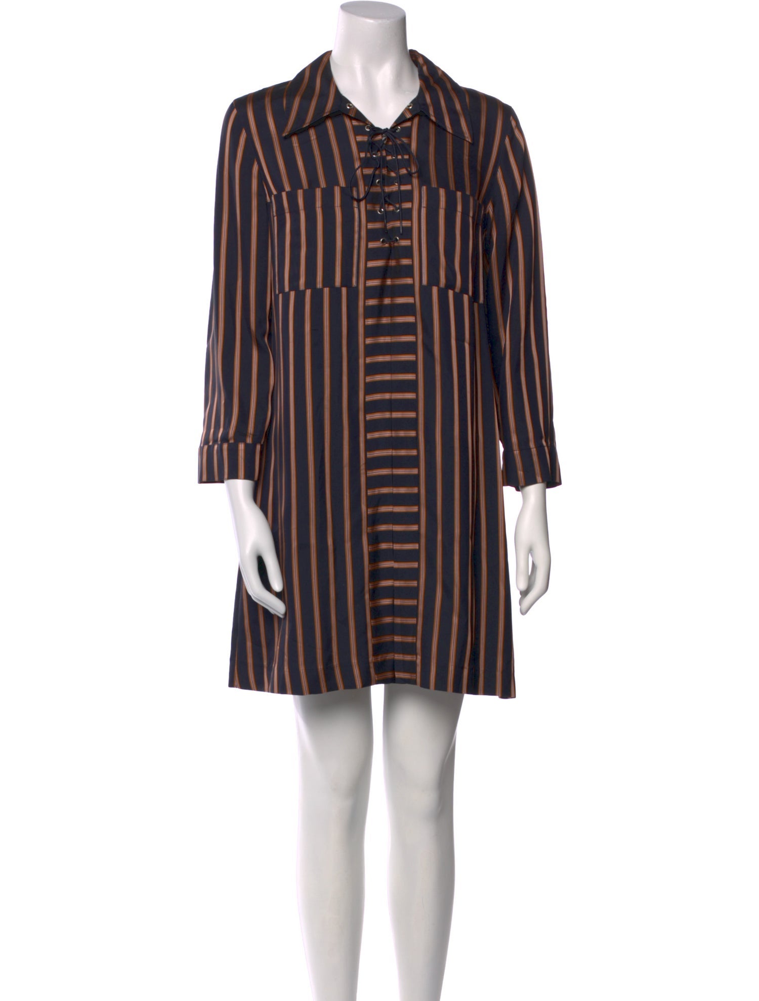 A.P.C. Striped Mini Dress