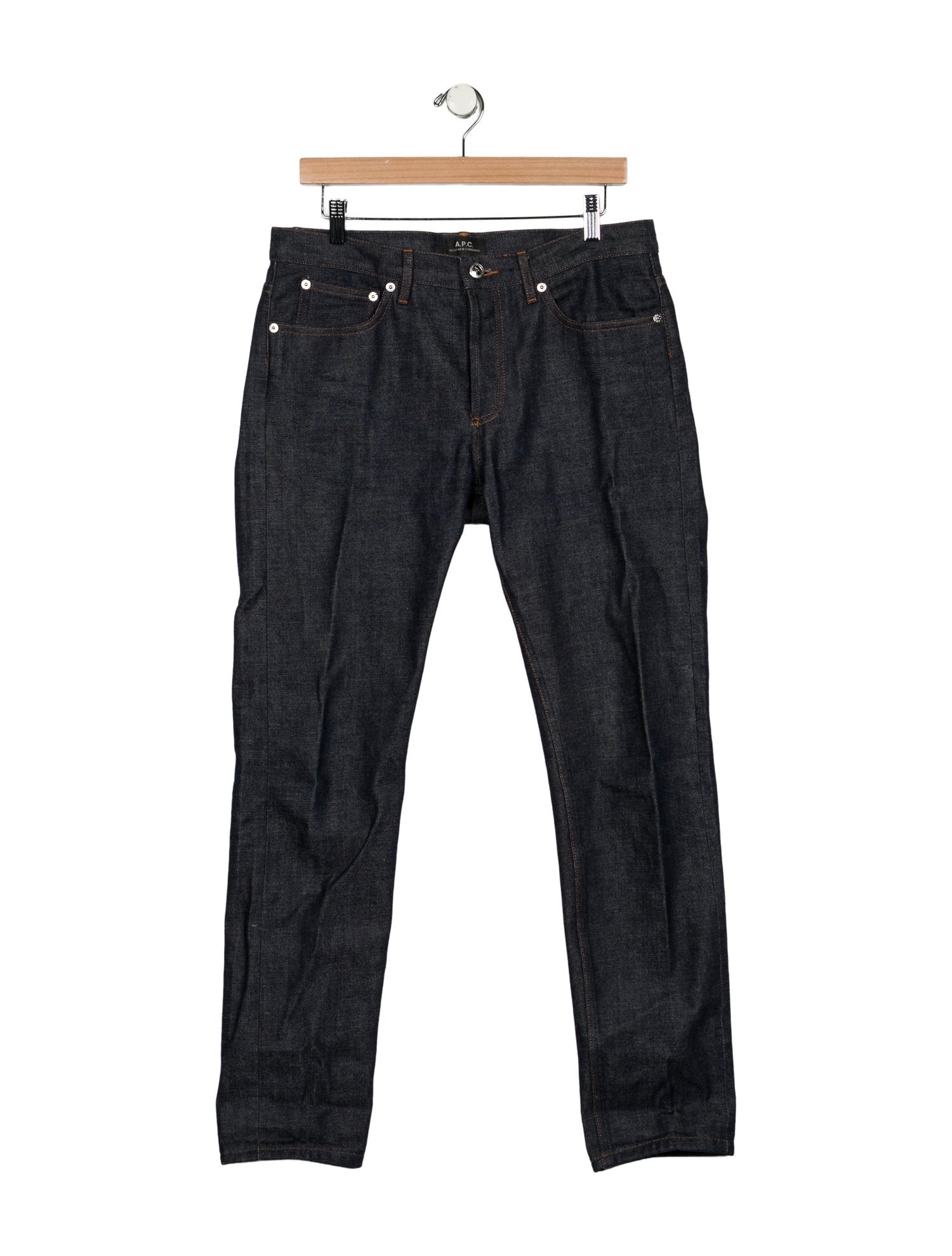 A.P.C. High-Rise Straight Leg Jeans