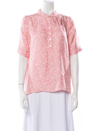 A.P.C. Silk Printed Blouse