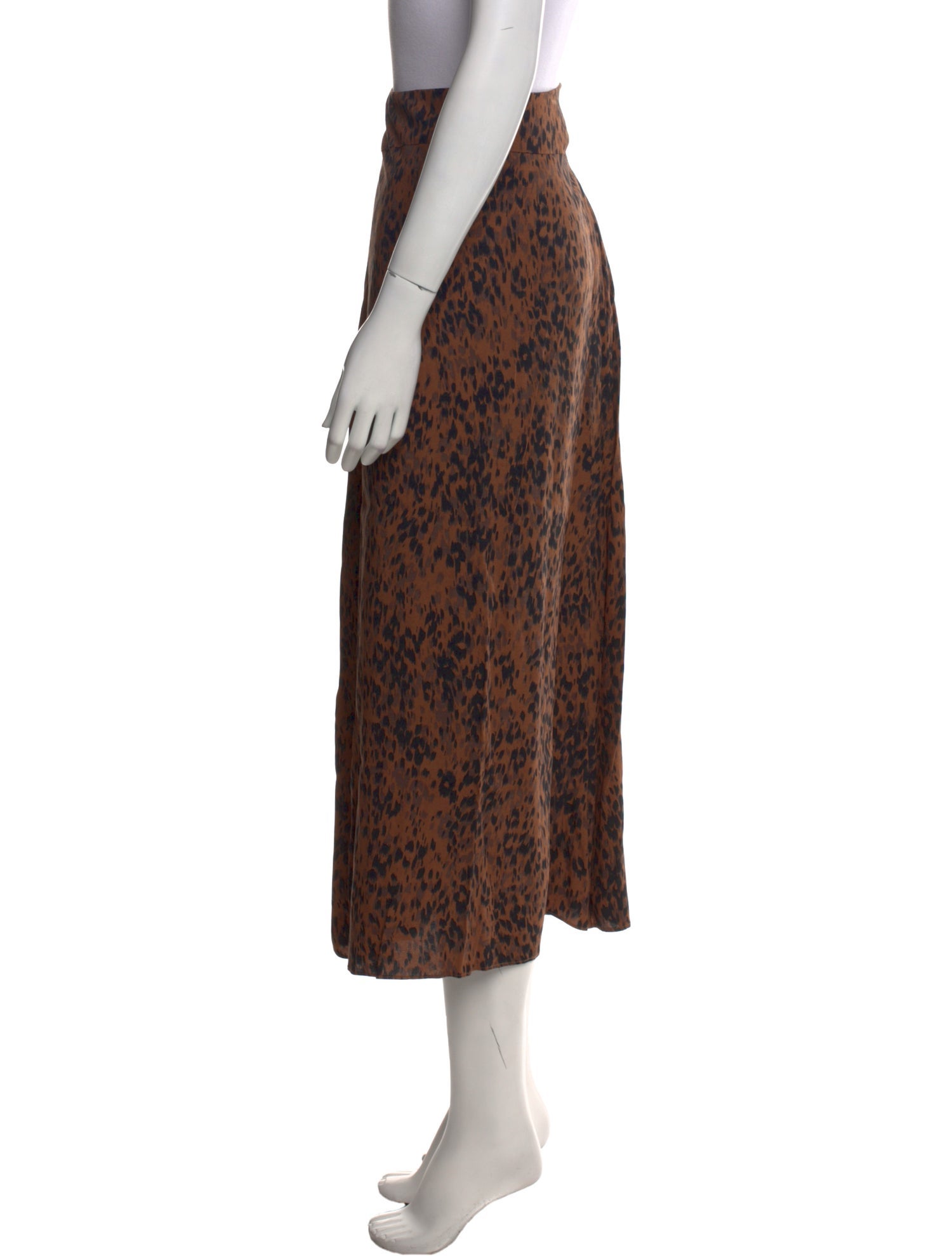 A.P.C. Silk Midi Length Skirt