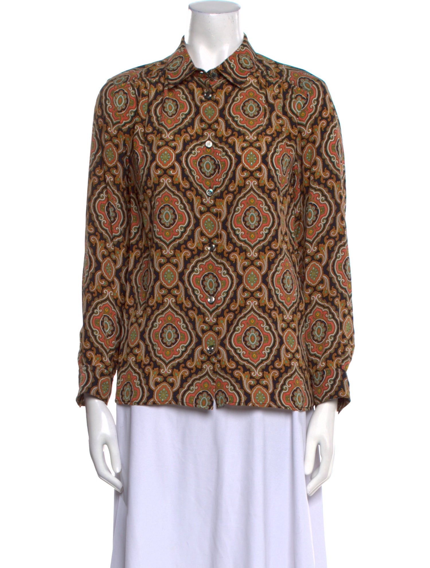 A.P.C. Silk Printed Blouse