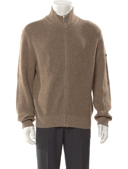 A.P.C. Wool Mock Neck Polo Sweater