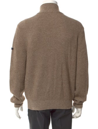 A.P.C. Wool Mock Neck Polo Sweater