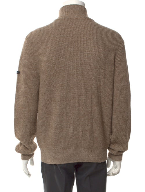 A.P.C. Wool Mock Neck Polo Sweater
