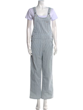 A.P.C. Striped Scoop Neck Jumpsuit