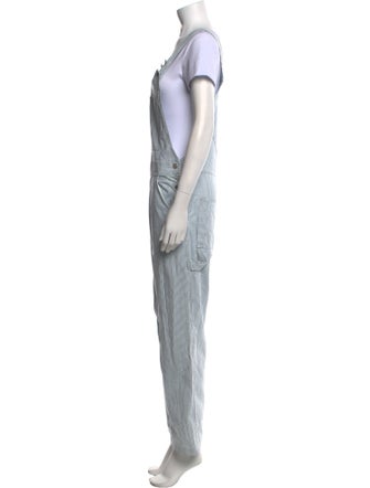 A.P.C. Striped Scoop Neck Jumpsuit