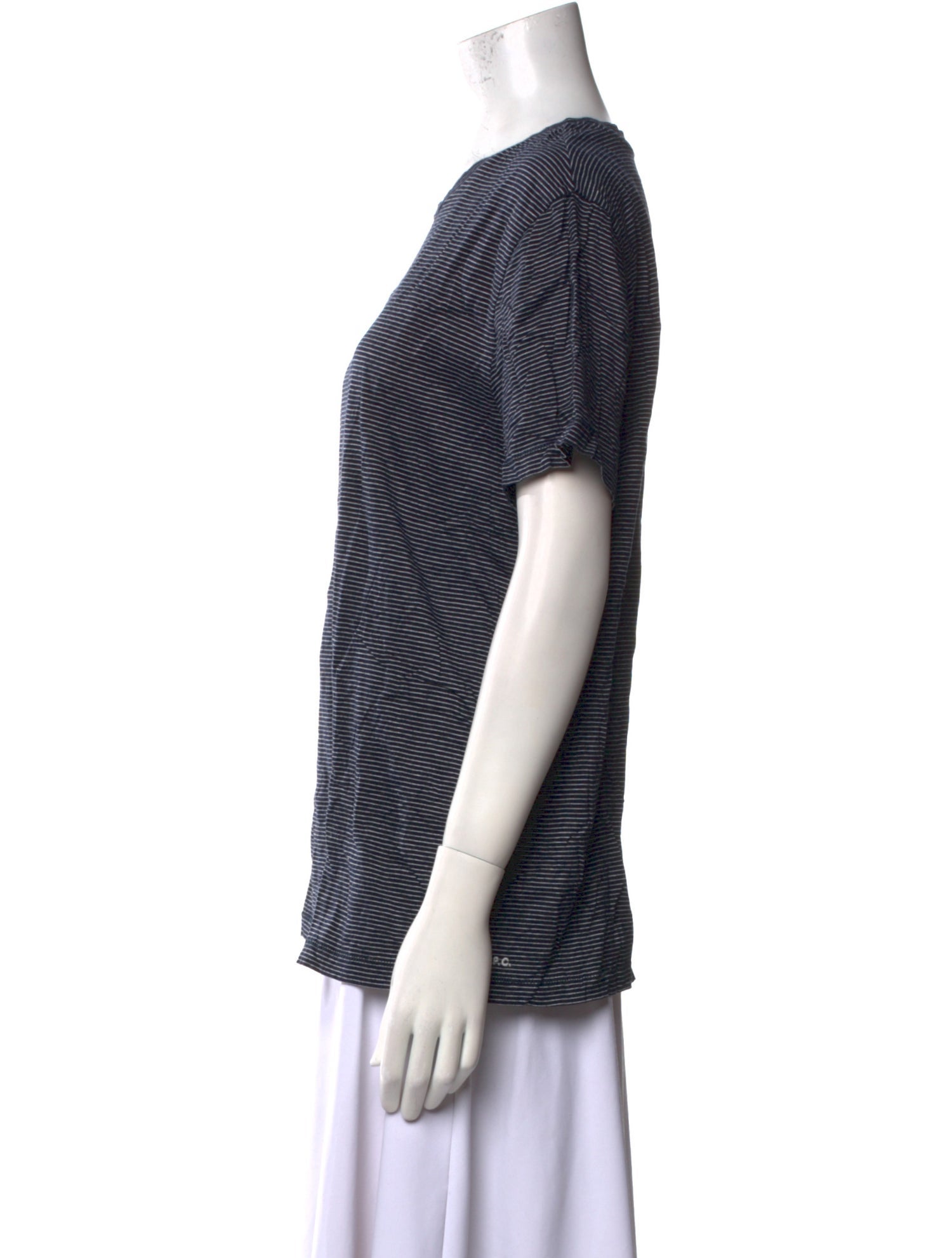 A.P.C. Striped Crew Neck T-Shirt