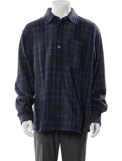 A.P.C. Wool Plaid Print Jacket