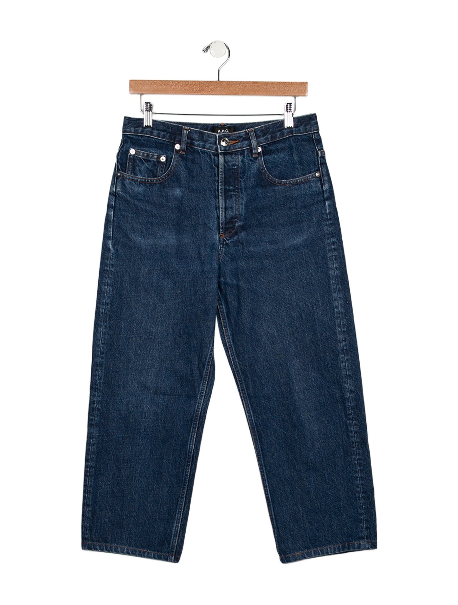 A.P.C. High-Rise Straight Leg Jeans