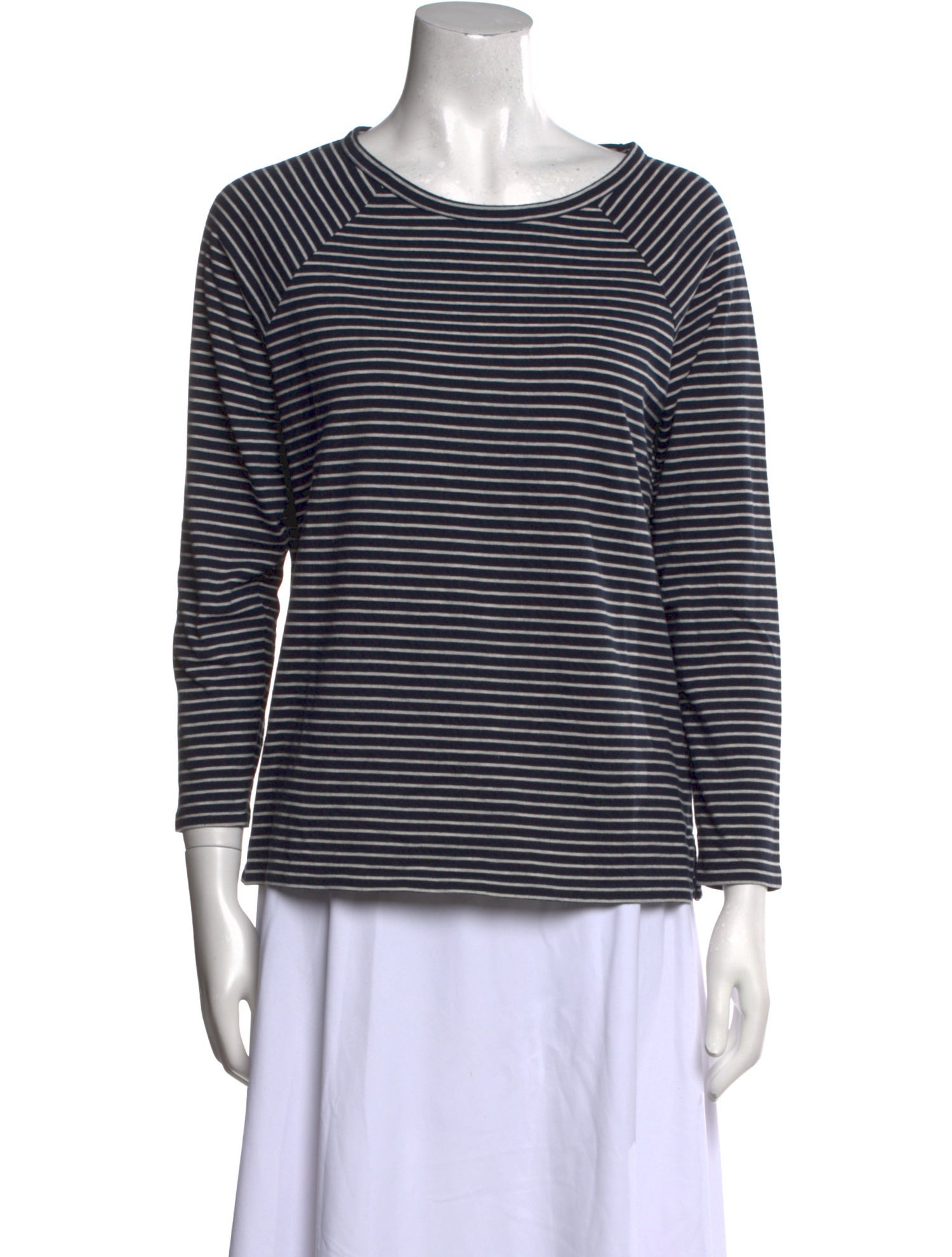 A.P.C. Striped Bateau Neckline Top