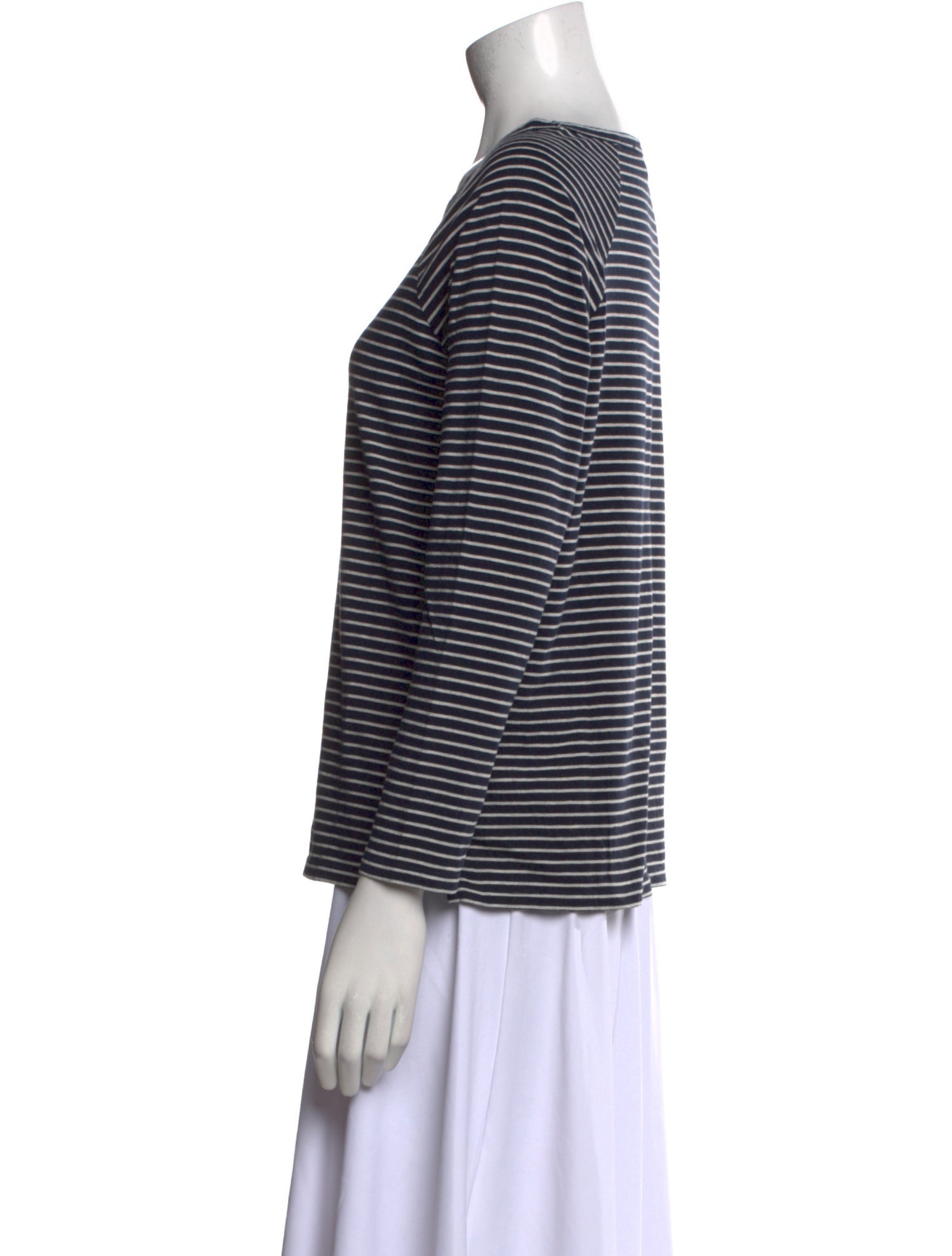 A.P.C. Striped Bateau Neckline Top