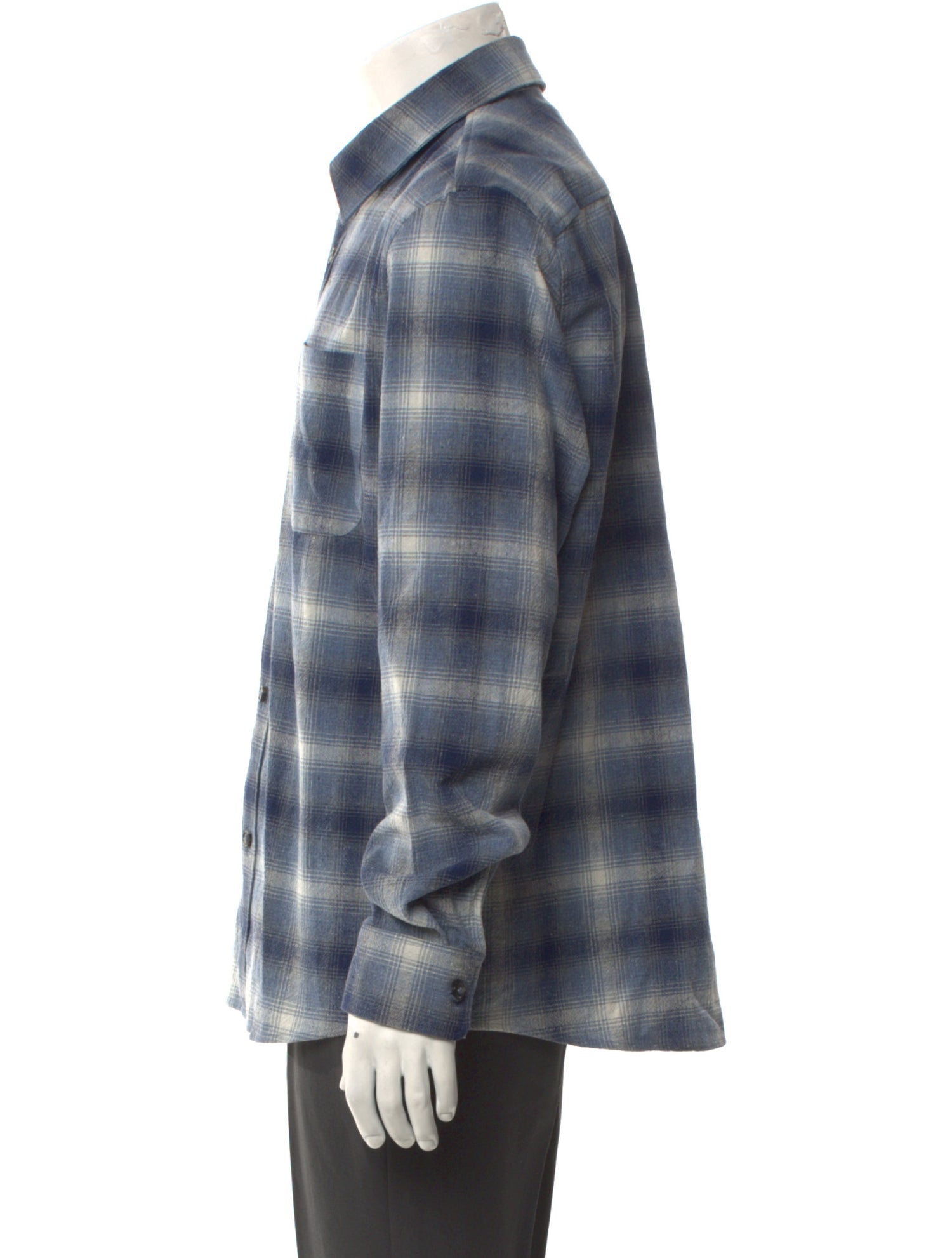 A.P.C. Plaid Print Long Sleeve Shirt