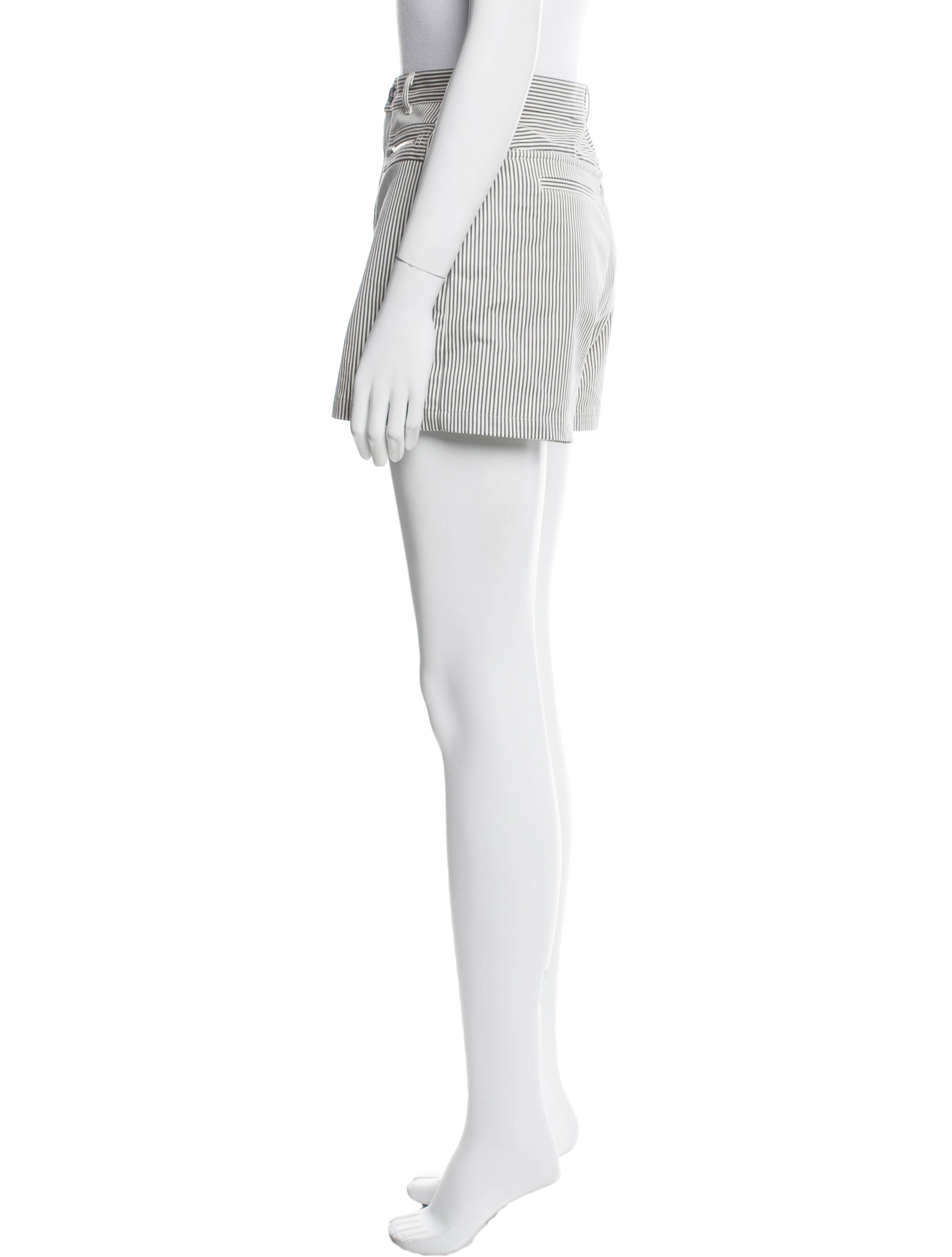 A.P.C. Striped Mini Shorts