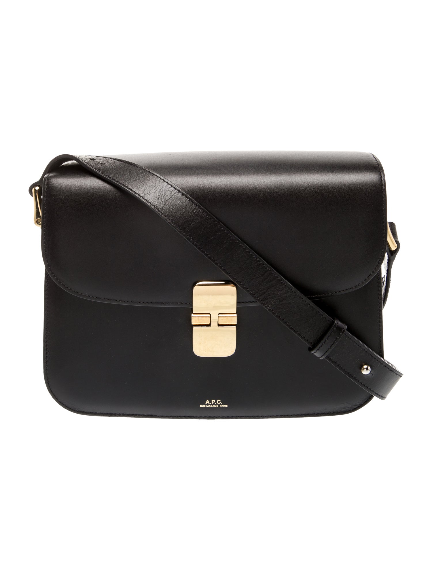 A.P.C. Saffiano Leather Crossbody Bag
