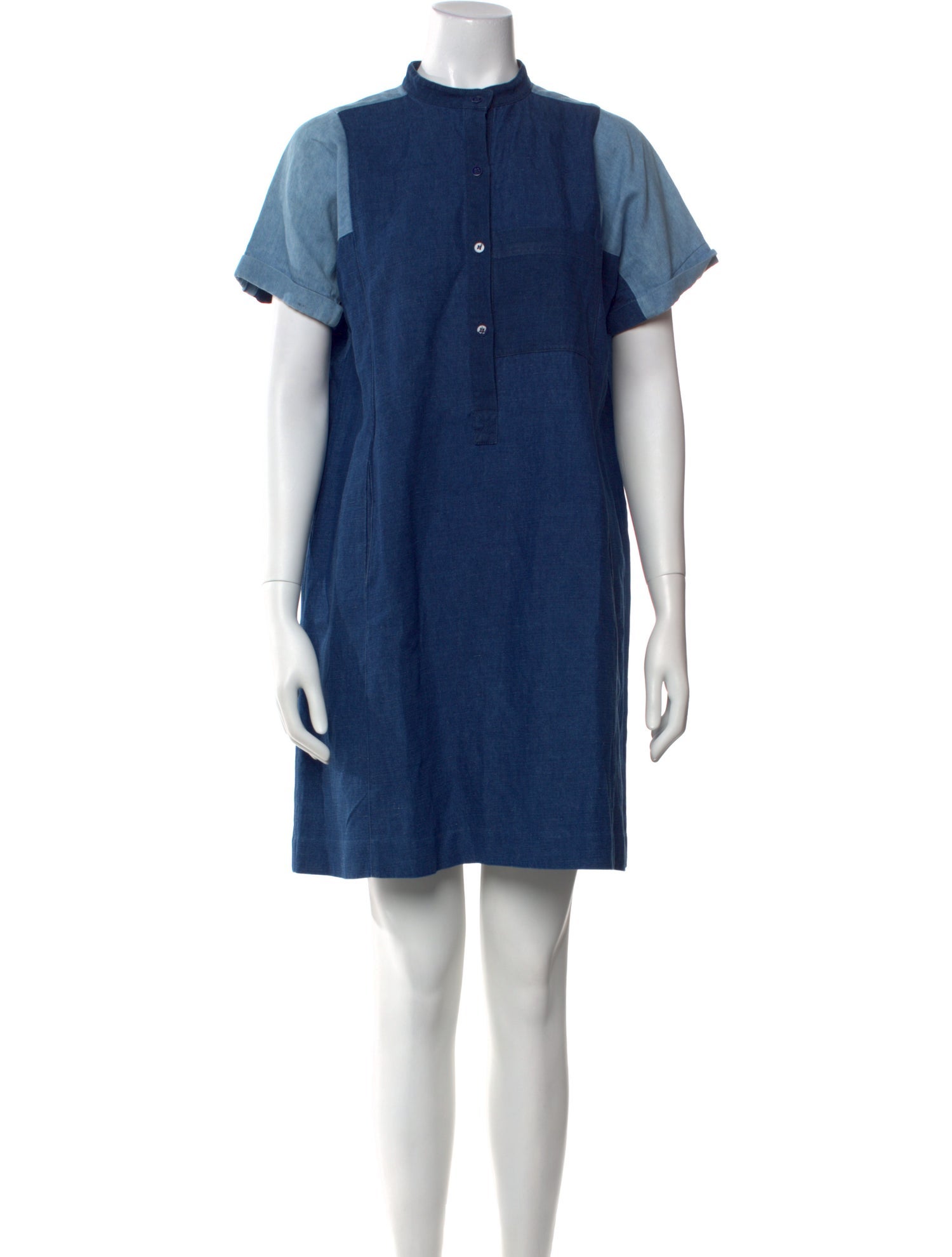 A.P.C. Mock Neck Mini Dress