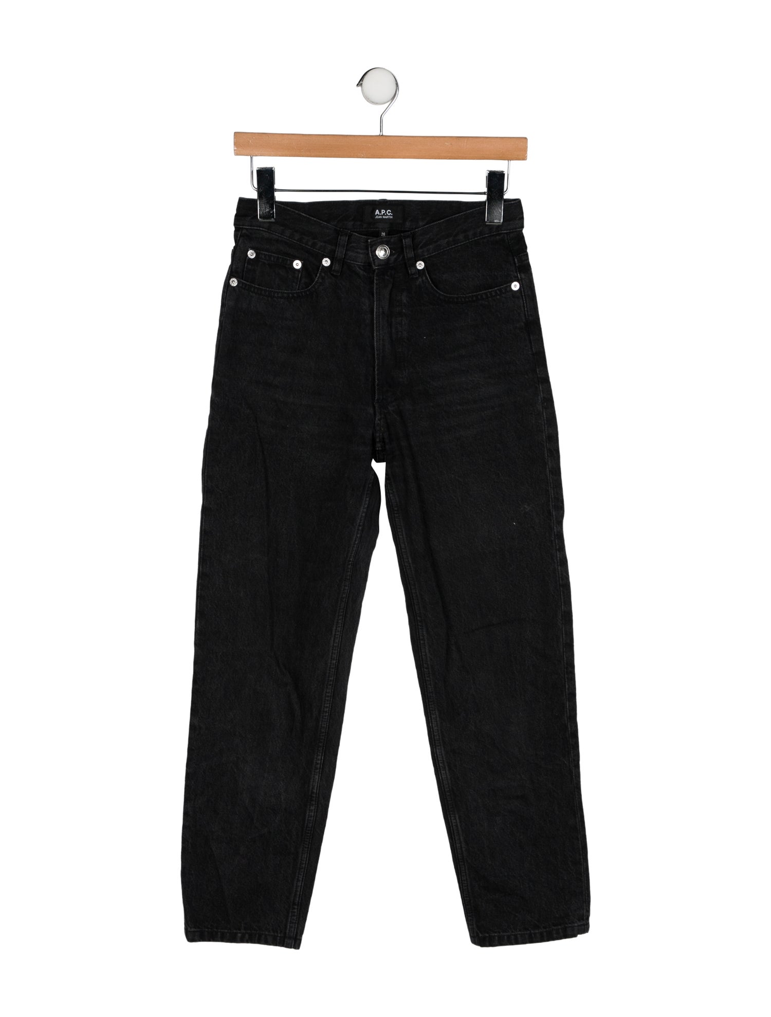 A.P.C. High-Rise Straight Leg Jeans