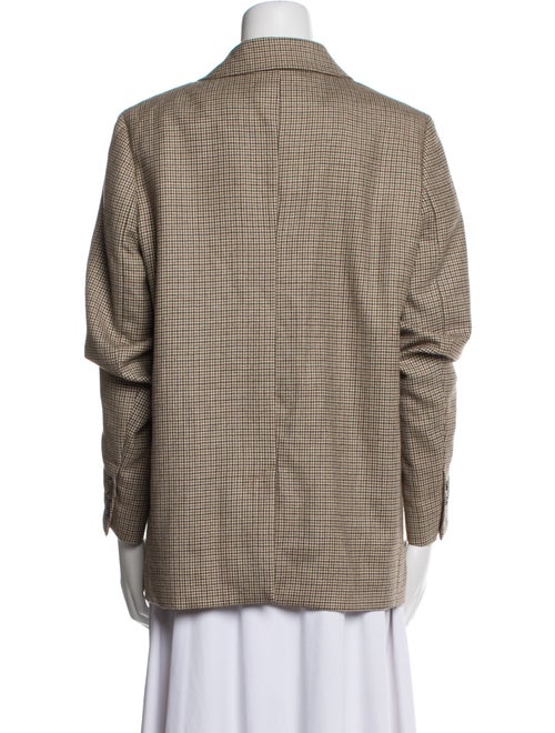 A.P.C. Virgin Wool Houndstooth Print Blazer