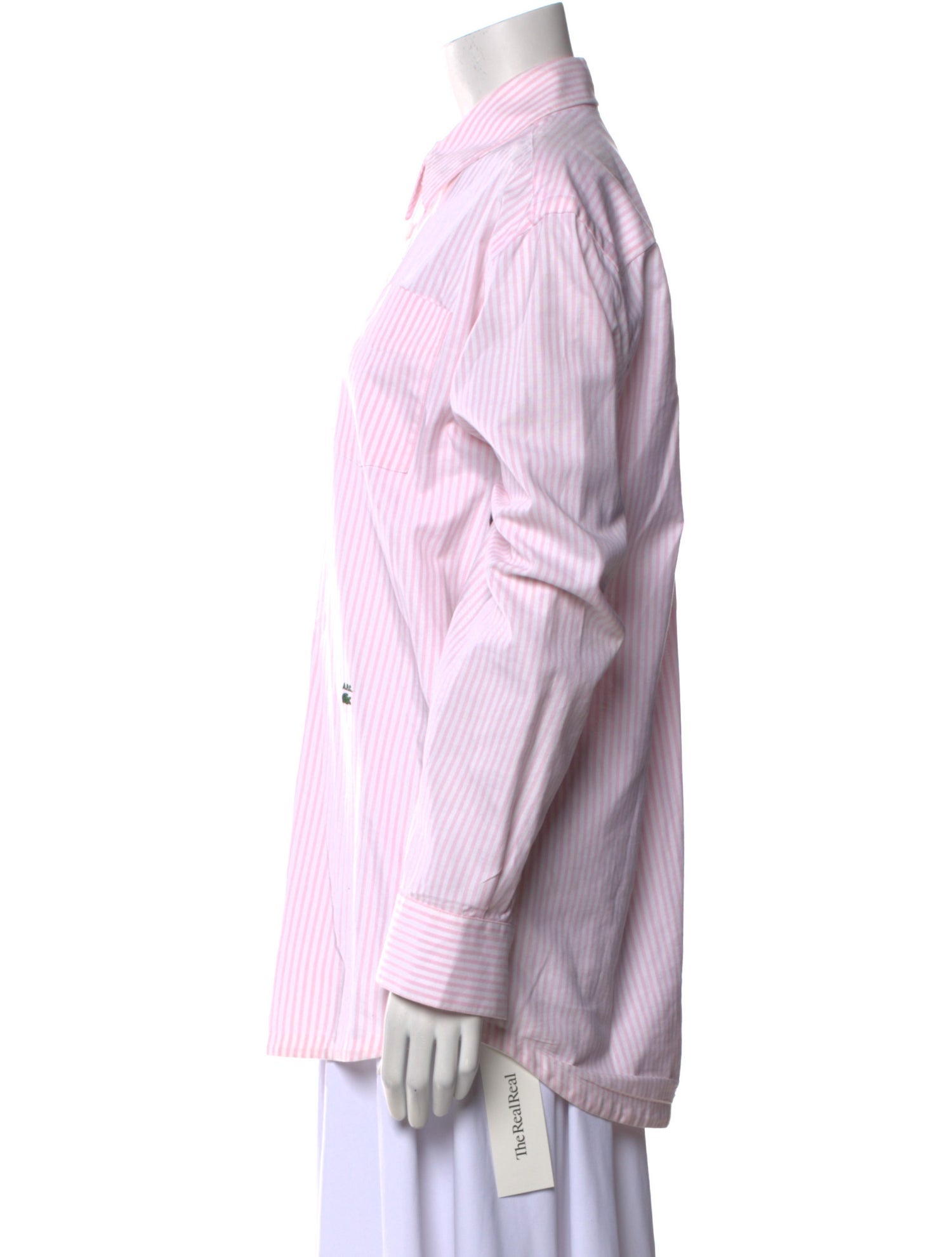 A.P.C. Striped Long Sleeve Button-Up Top