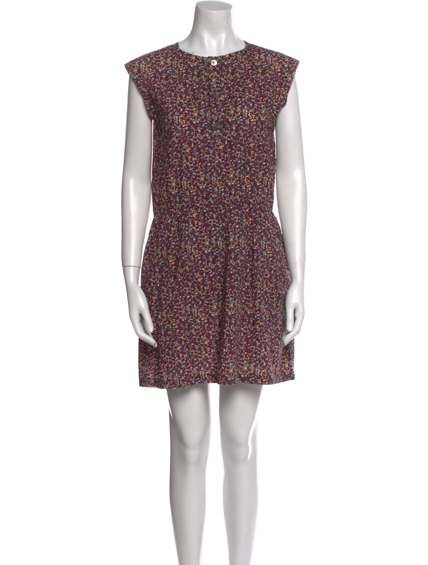 A.P.C. Floral Print Mini Dress