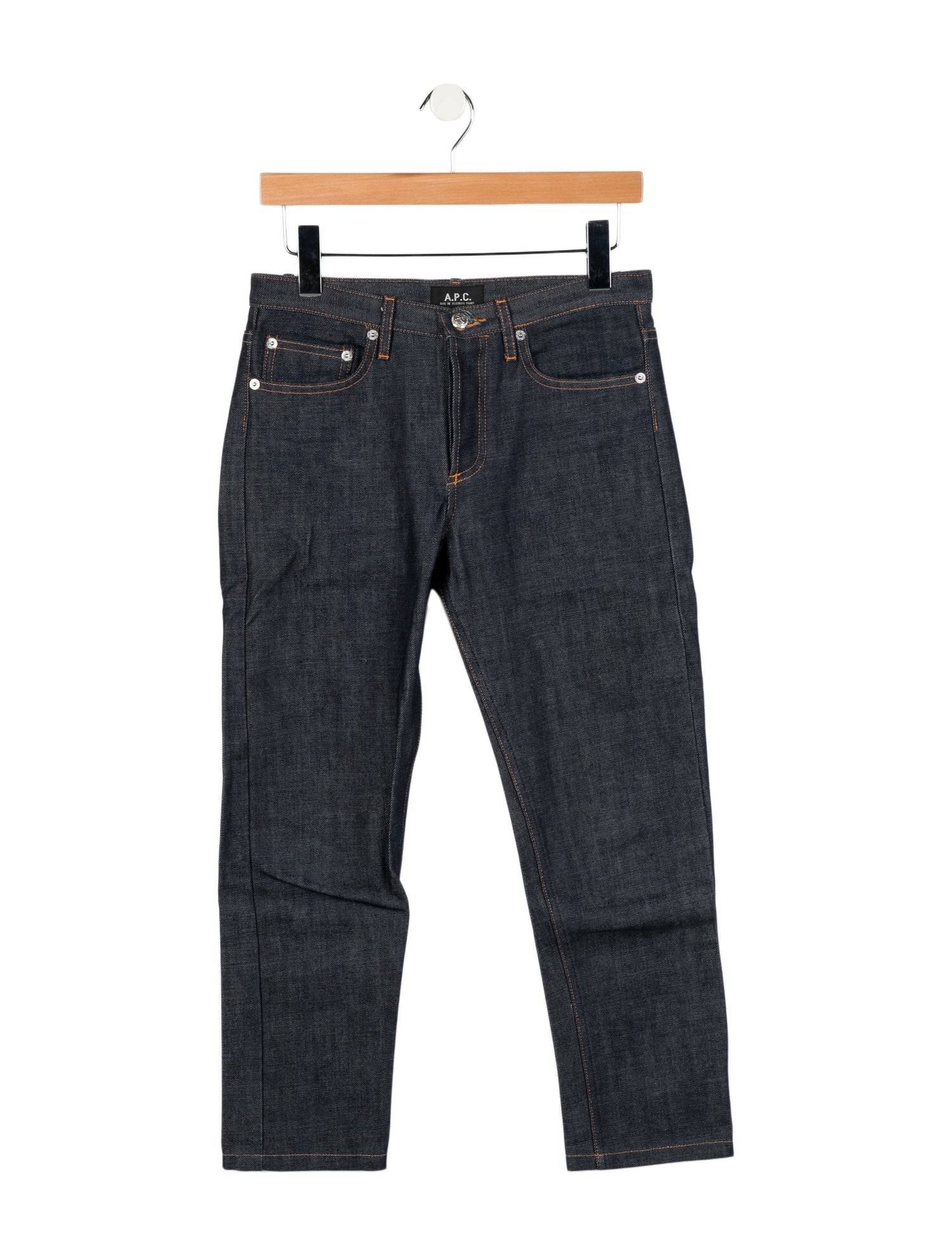 A.P.C. High-Rise Straight Leg Jeans