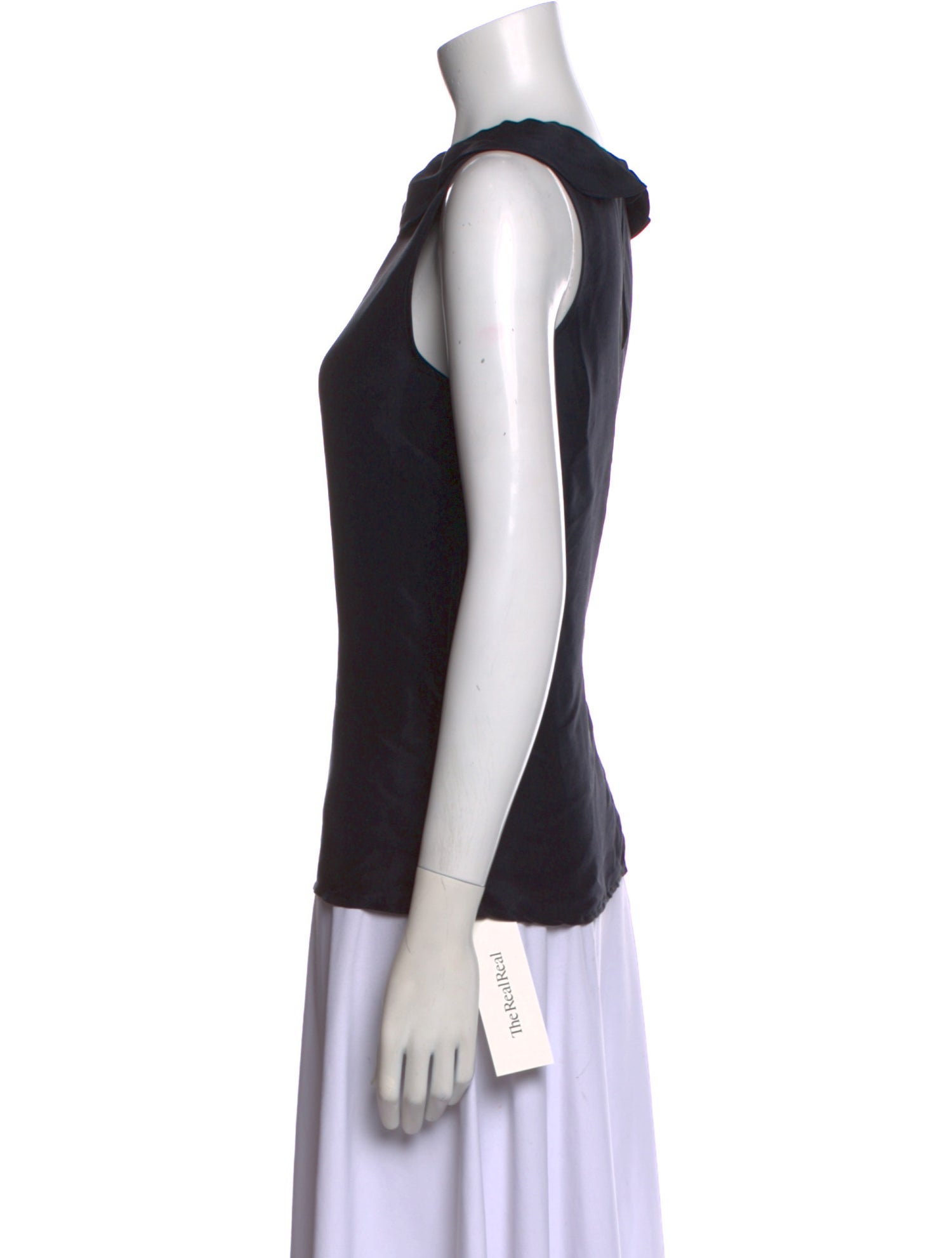 A.P.C. Bateau Neckline Sleeveless Top